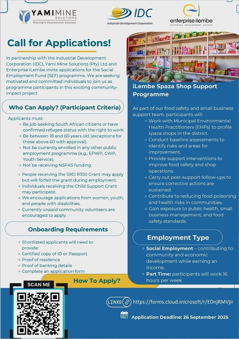 Call for Applications || Social Employment Fund Programme