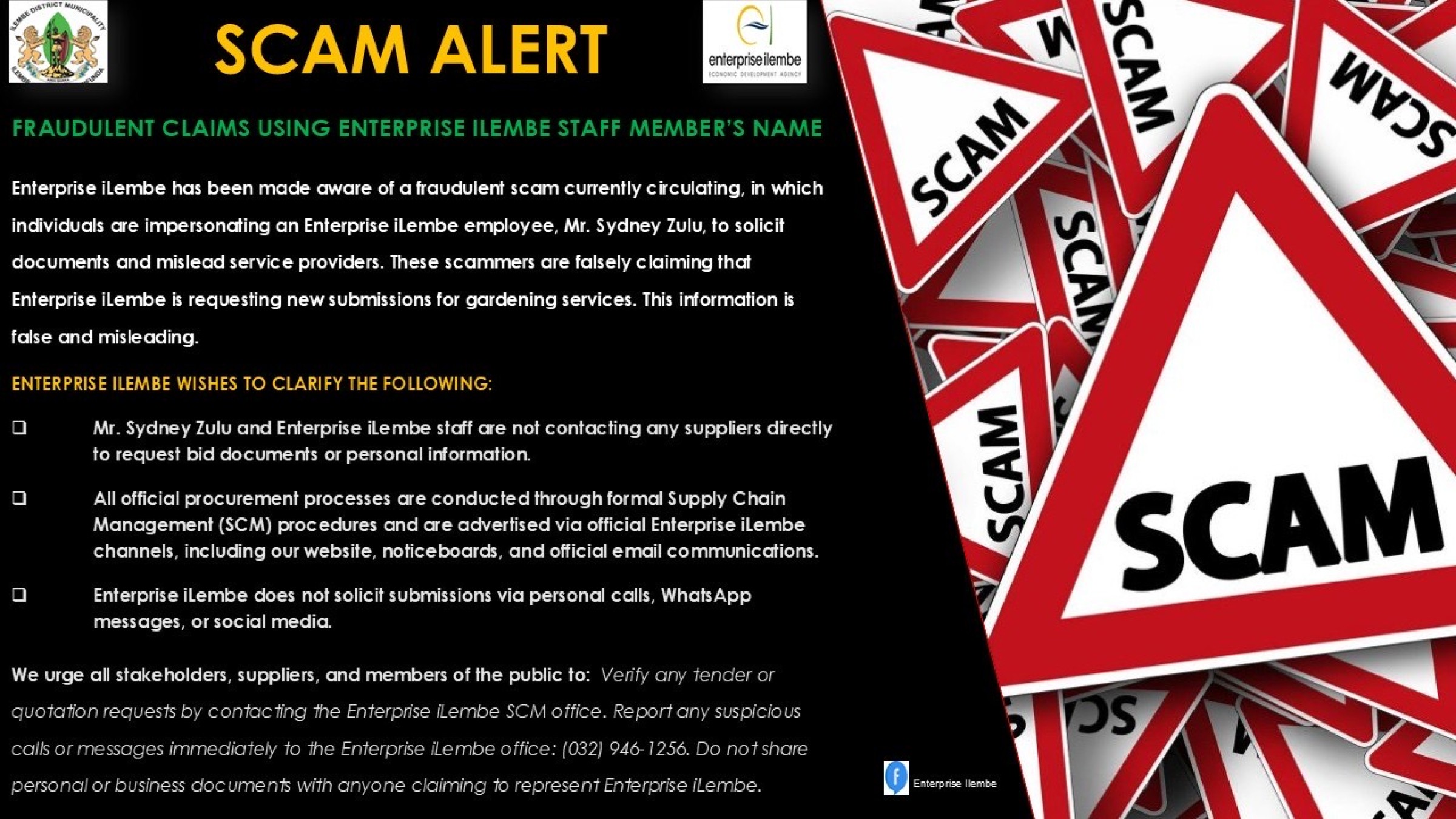 SCAM ALERT NOTICE